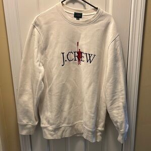 J. Crew White Men's crew neck sweatshirt
